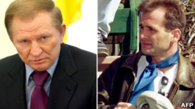 Экс-президент Украины Леонид Кучма (на фото слева) и Георгий Гонгадзе