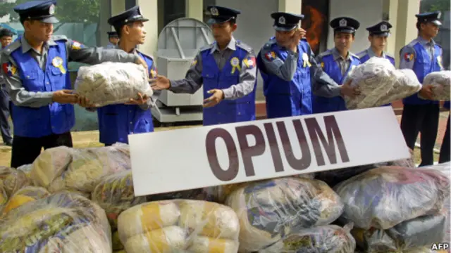 Polisi Burma menyita opium
