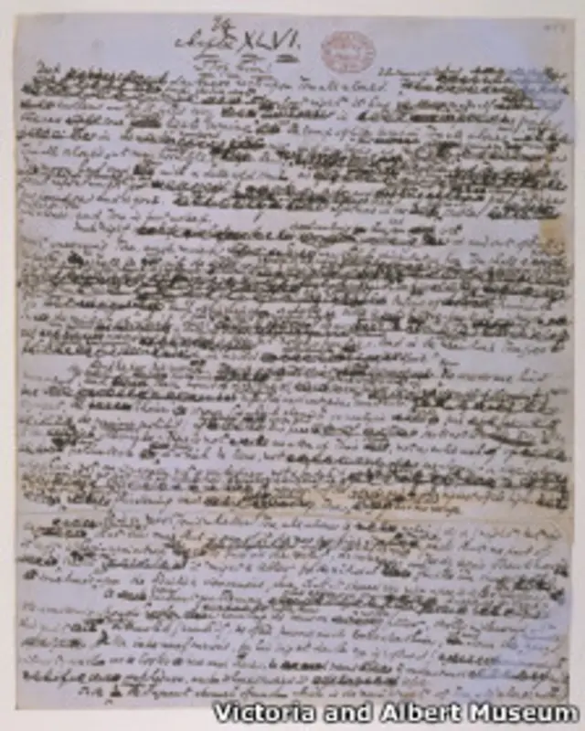 Рукопись романа "Холодный дом".