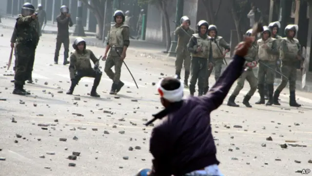 Unjuk rasa di Kairo, Mesir, 16 Desember 2011