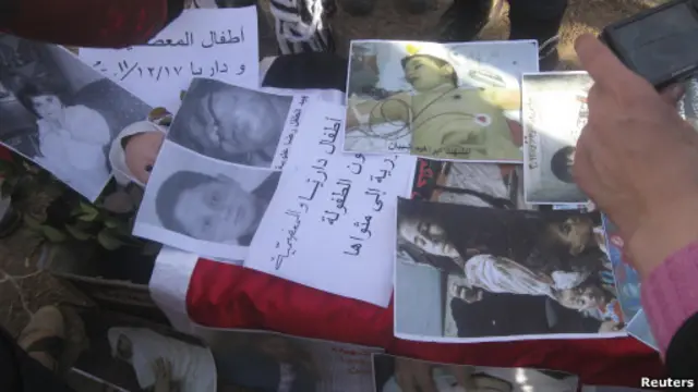 Korban kekerasan aparat keamanan Suriah.