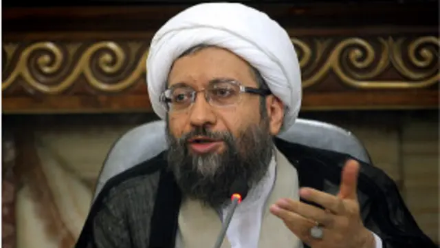 آقای لاریجانی گفت: معتقدیم عالی‌ترین ارزش های حقوق بشری در اسلام به رسمیت شناخته شده است