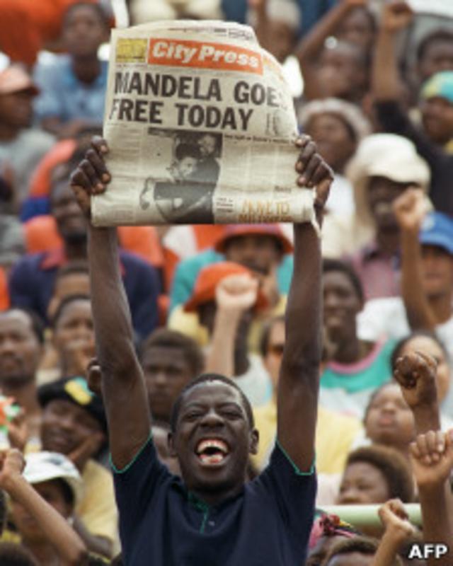 Manifestación por Mandela