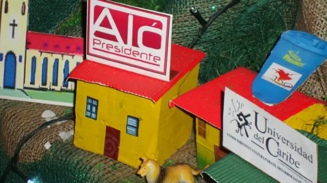 Pesebre chavista en el Ministerio de la Mujer en Caracas