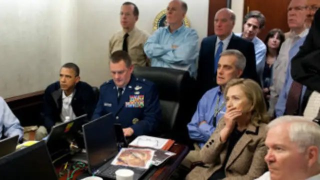 බින් ලාඩන් මෙහෙයුම වොෂින්ටනයේ සිට නරඹන ඇමෙරිකානු පරිපාලනය