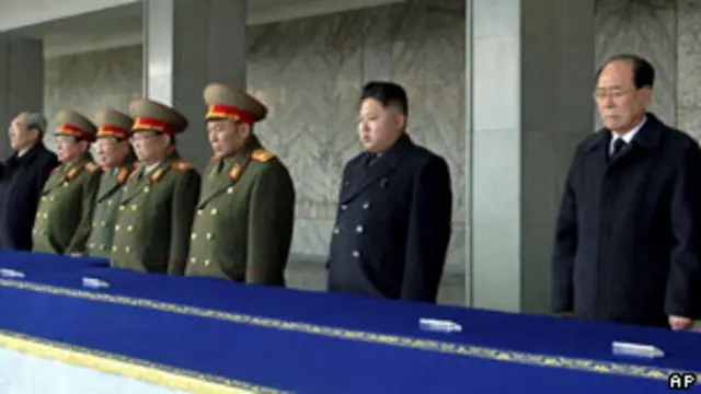 Ban lãnh đạo cao tuổi của Bắc Hàn bên cạnh tân lãnh tụ trẻ