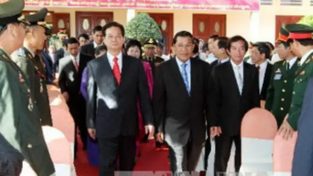 Hun Sen và Nguyễn Tấn Dũng