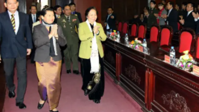 Phó Chủ tịch Nguyễn Thị Doan và phó Thủ tướng Men Sam On