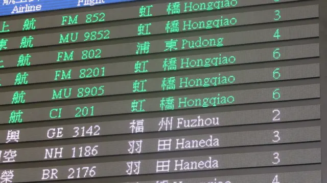 机场航班告示牌