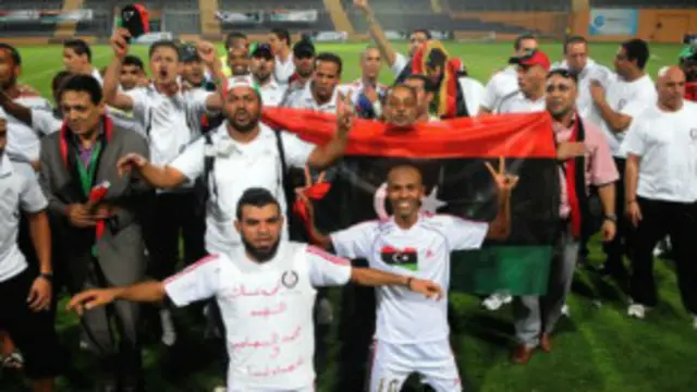 فرحة ليبية بالفوز على موزمبيق