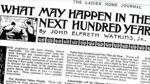 Стаття з прогнозами 1900 року