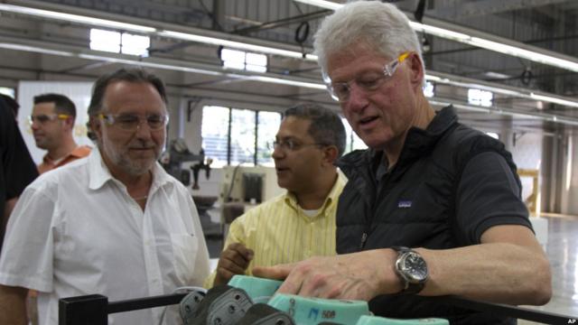 Mariano Fernández y Bill Clinton