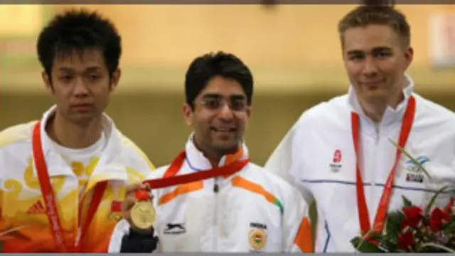 अभिनव बिंद्रा के जीतने से भारतीय राष्ट्रीय ध्वज चीन में लहराया गया
