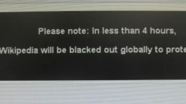 وکی پیڈیا کے علاوہ کئی اور انٹرنیٹ کمپنیاں بھی اس احتجاج میں شریک ہیں