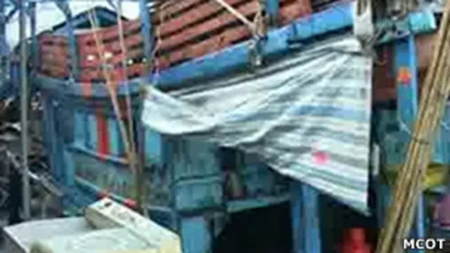 තායිලන්ත මුහුදේ බෝට්ටුවක්