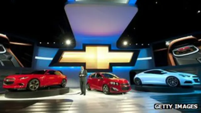 نمایش اتومبیل های جنرال موتورز