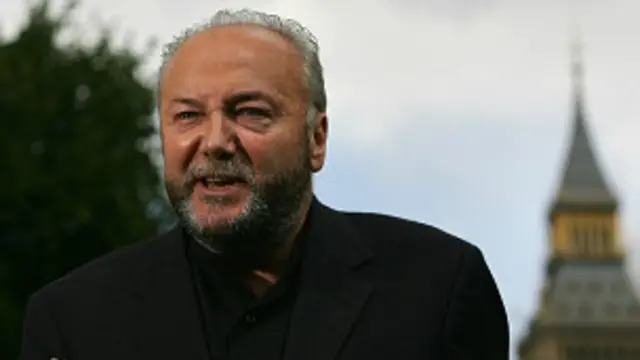 جورج گالووی، نماینده پیشین پارلمان بریتانیا، یکی از سرشناس‌ترین مجریان تلویزیون پرس تی وی است