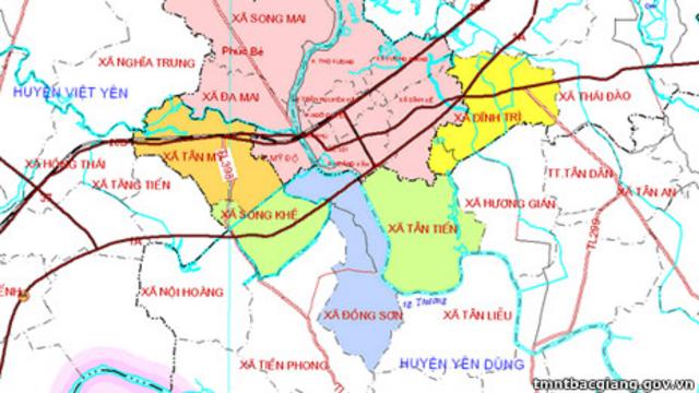 Bản đồ Bắc Giang