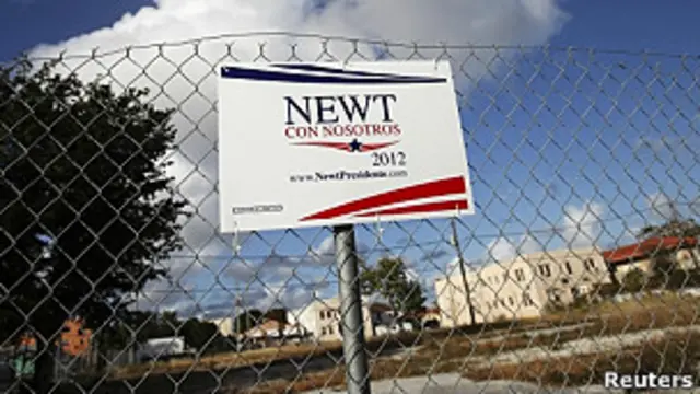 propaganda de Newt Gingreich en Miami