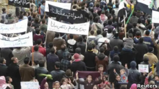 Aksi demo anti pemerintah Suriah