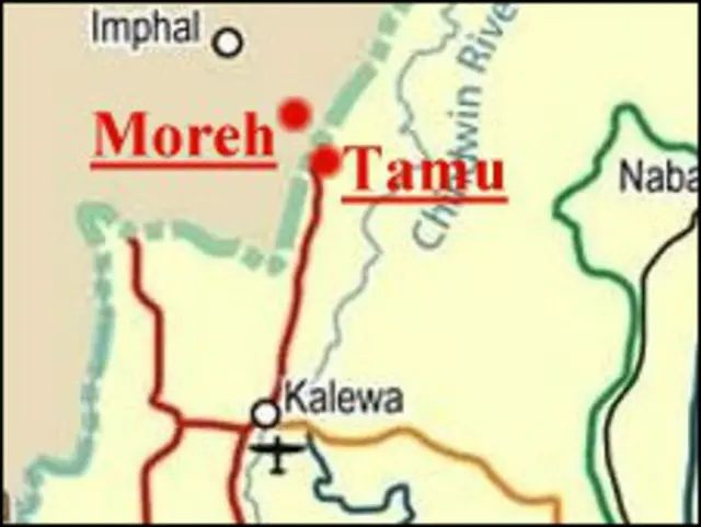 နယ်စပ် တမူးမြို့ဟာ မဏိပူ ကသည်း သူပုန်တွေ သွားလာ လှုပ်ရှားနေတဲ့ မြို့ဖြစ်