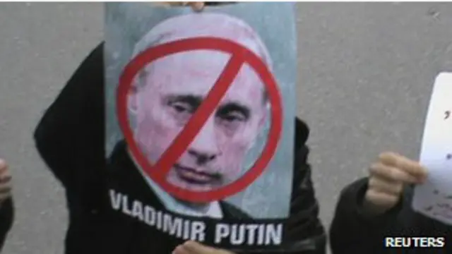 Opositores sirios manifiestan contra Putin