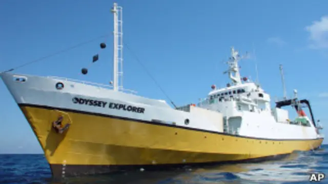 Odyssey encontró la fragata Mercedes en 2007 frente a las costas de Portugal.