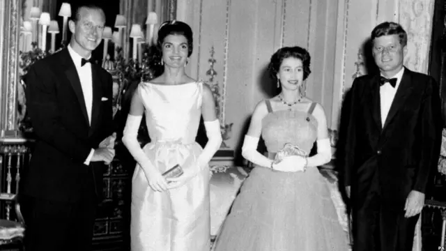 Королевская чета с четой Кеннеди