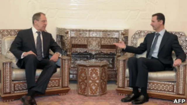 Сергей Лавров и Башар Асад