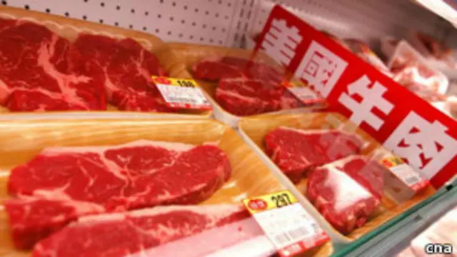 美國牛肉(中央社圖片)