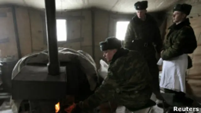 Белорусские солдаты на учениях