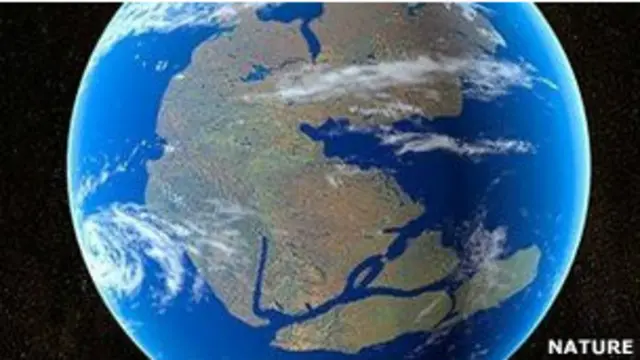 El supercontinente de Pandaea 