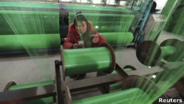 Рабочая китайской фабрики