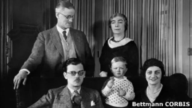 Джеймс Джойс с семьей