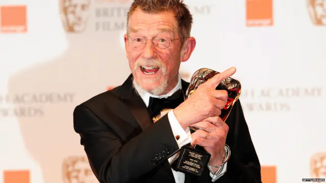 英國老戲骨約翰·赫特（John Hurt）獲頒傑出英國電影貢獻獎。