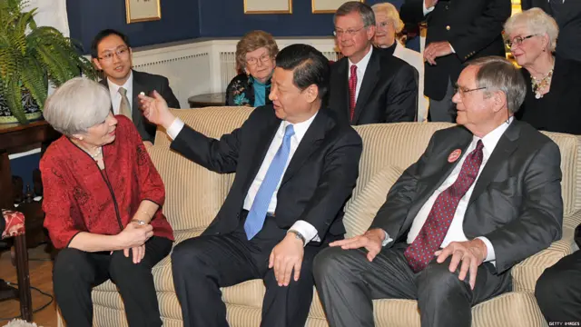 Ông Tập đã gặp những người tại thành phố Iowa nơi ông đã từng gặp hồi năm 1985 khi ông còn là giới chức cấp thấp sang Hoa Kỳ.