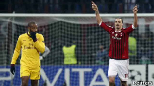 إبراهيموفيتش(يمين) وهنري