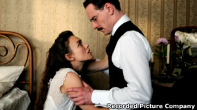 Сабина Шпильрейн и Карл Юнг в исполнении Киры Найтли и Майкла Фассбендера