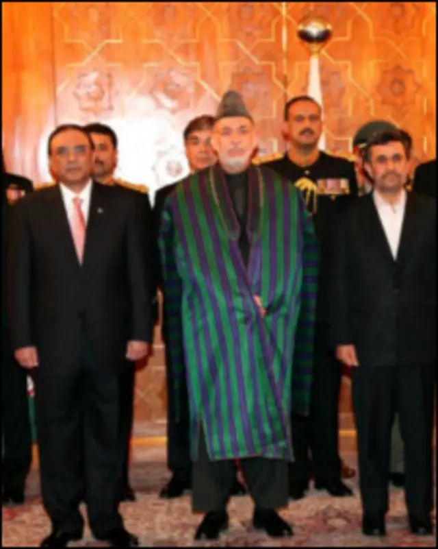 کرزی، زرداري او احمدي نژاد