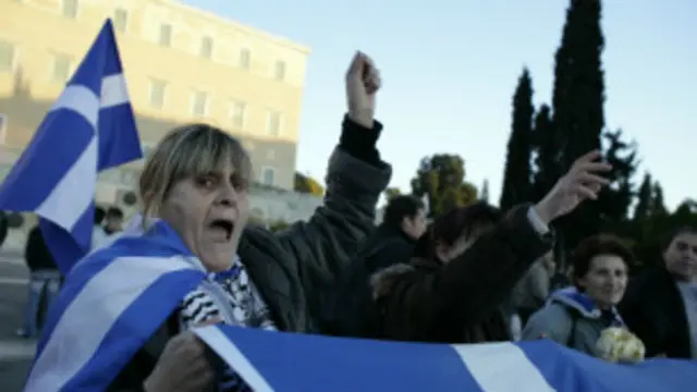 تظاهرات سابقة ضد خطط التقشف