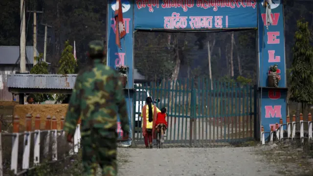 शक्तिखोर माओवादी शिविरको प्रवेशद्वार