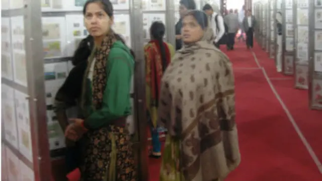 ब्रिटेन की महारानी एलिजाबेथ के चित्र को संजोए दो-रंग के स्टाम्प वाले फ्रेम पर सबसे ज्यादा नजरें टिकीं.