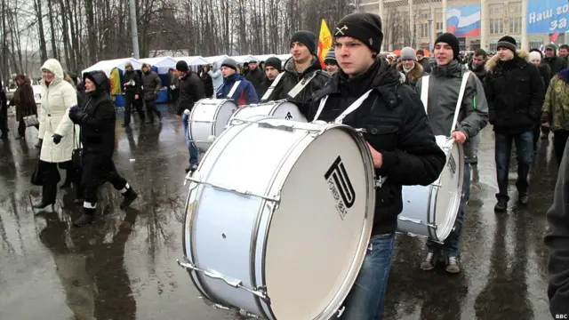 митинг в поддержку Путина в Лужниках