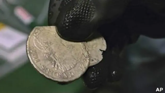 西班牙沉船金銀錢幣