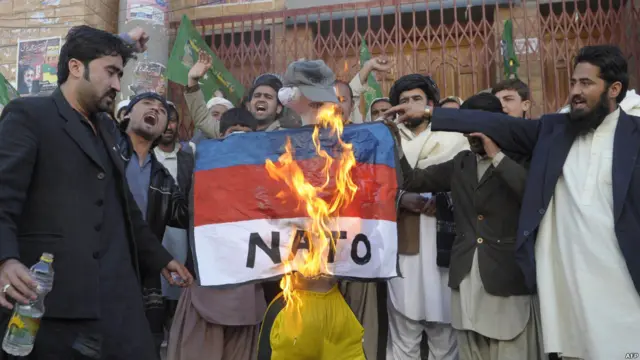 Unjuk rasa di Quetta, Pakistan