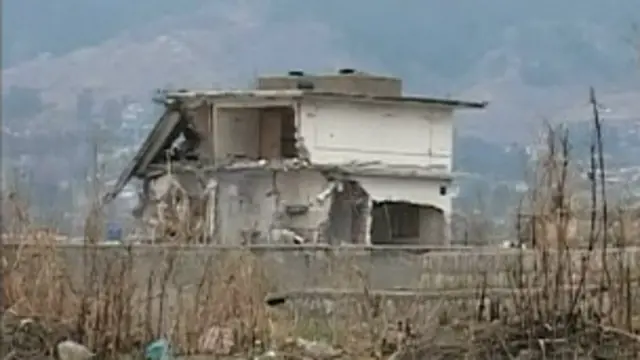 La résidence de Ben Laden suite à l’attaque des services secrets américains.