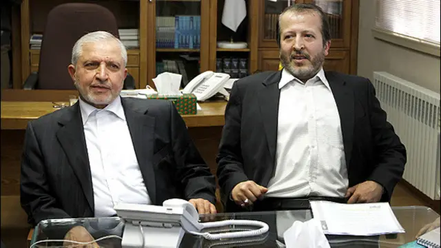 فرهاد دانشجو و عبدالله جاسبی روسای فعلی و پیشین دانشگاه آزاد