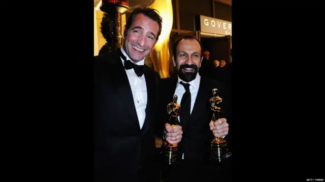 اصغر فرهادی و ژان دوژردن، برنده جایزه بهترین هنرپیشه نقش اصلی مرد