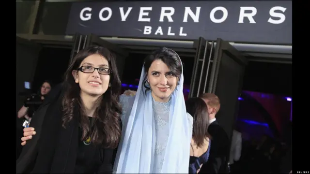 سارینا فرهادی، دختر آقای فرهادی و بازیگر فیلمش و لیلا حاتمی بازیگر دیگر این فیلم 