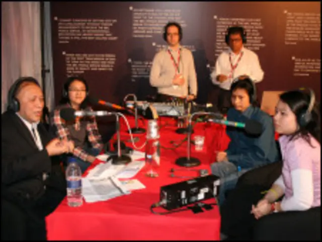 BBC Burmese in the White tent